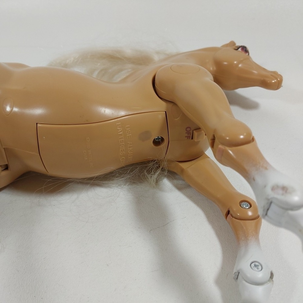 Barbie Vintage High Stepper Horse 1993 Tan &‎ White Walking WORKS No accesories - Picture 5 of 6